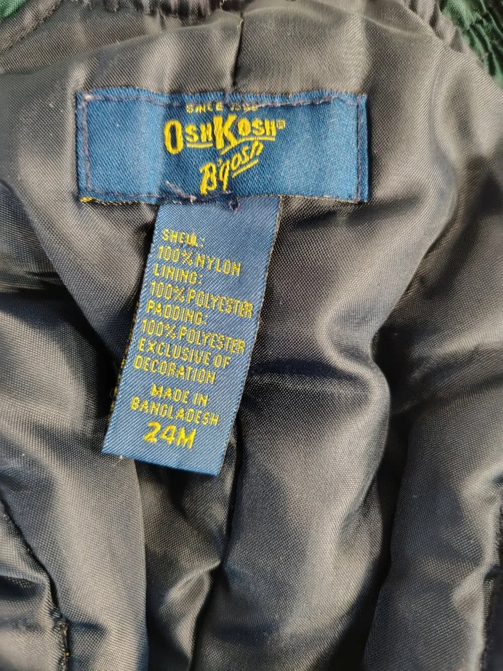 Children's Unisex Vintage 90s Navy Blue Size 24M OshKosh Bgosh Branded Snowsuit